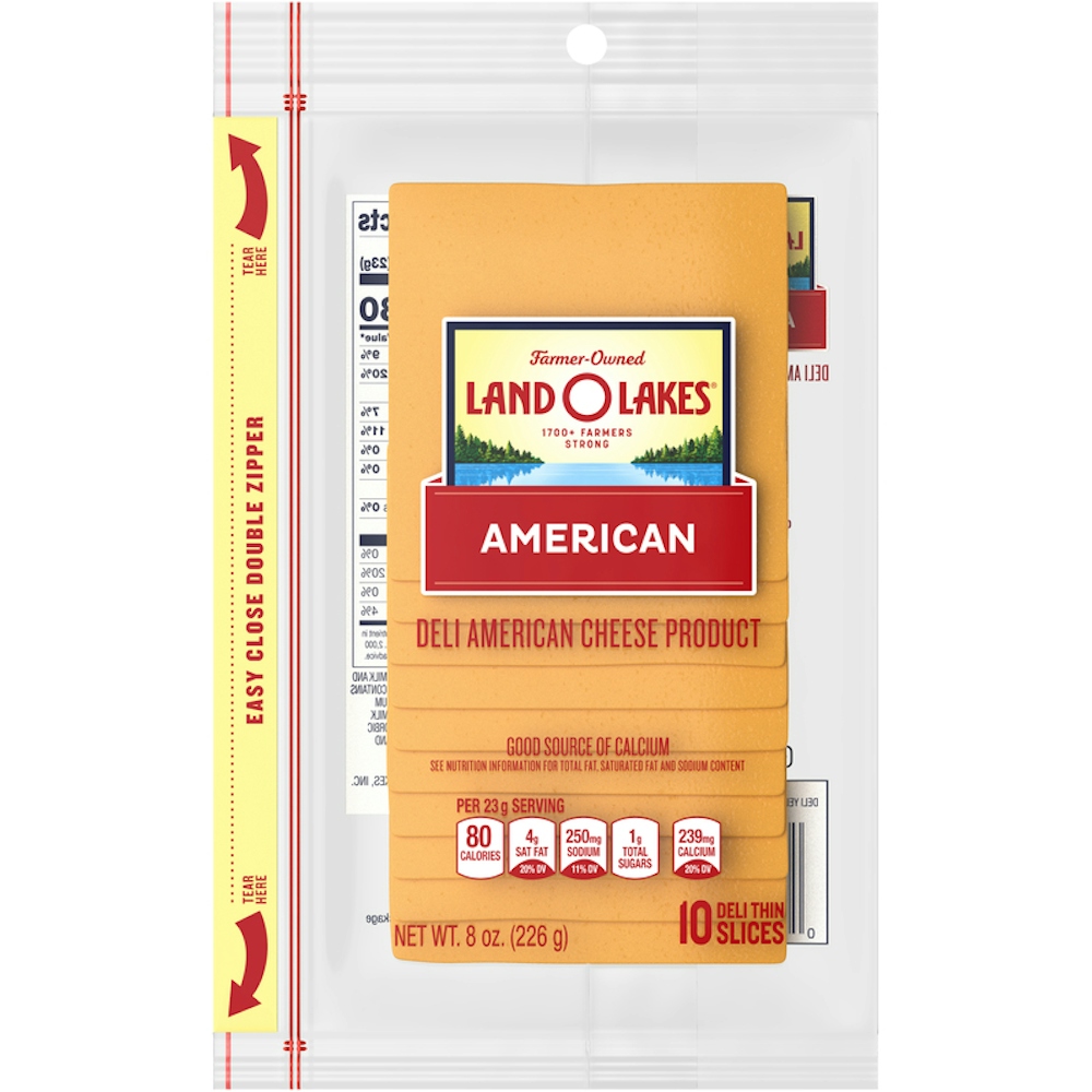 Photo of Land O' Lakes Sliced Yellow Deli American Cheese Product, 8 Oz