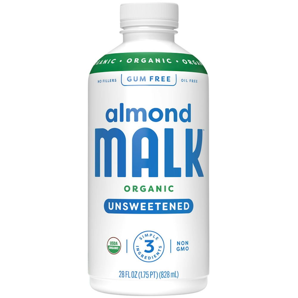 Malk Organic Unsweetened Almond Milk, 28 Fl Oz