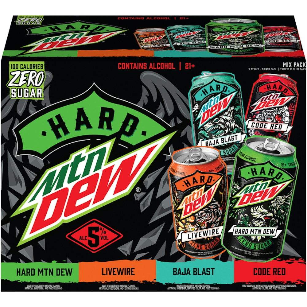 Photo of Mtn Dew Mountain Hard Zero Sugar Malt Beverage Variety Pack