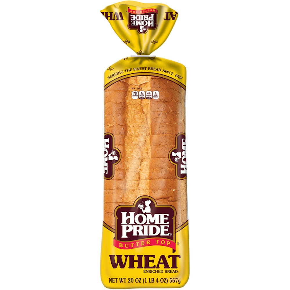 Photo of Home Pride Butter Top Wheat Enriched Bread 20 Oz. Loaf
