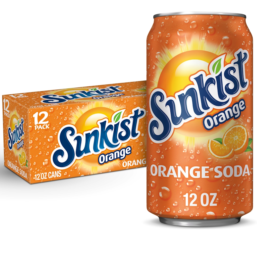 Photo of Sunkist Orange Soda - 12 Pack Cans 144.00 Fl Oz