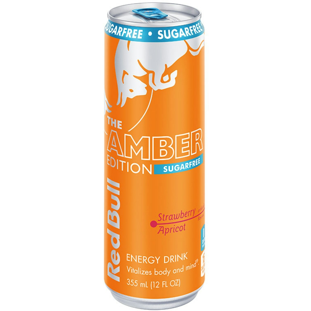 Photo of Red Bull Amber Edition Sugar Free Energy Drink, Strawberry Apricot, 114mg Caffeine, 12 Fl Oz Can