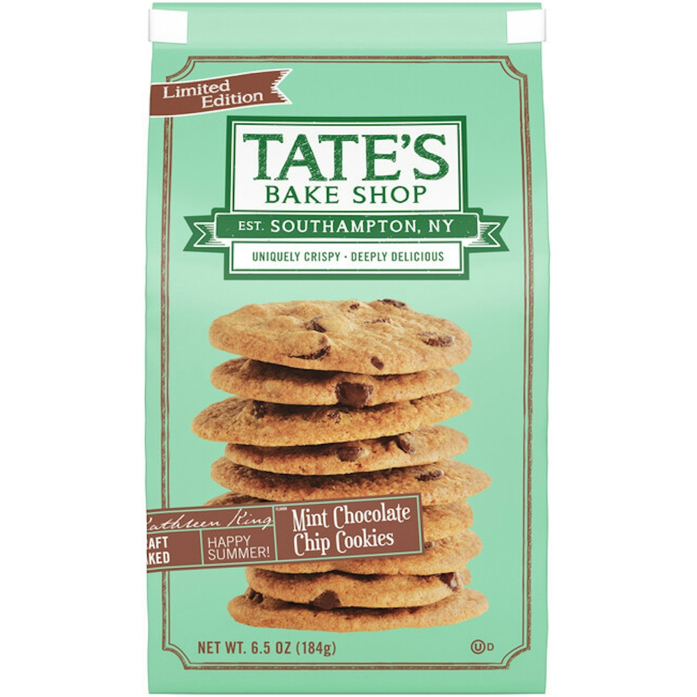 Tate's Bake Shop, Mint Chocolate Chip Cookies, Limited Edition