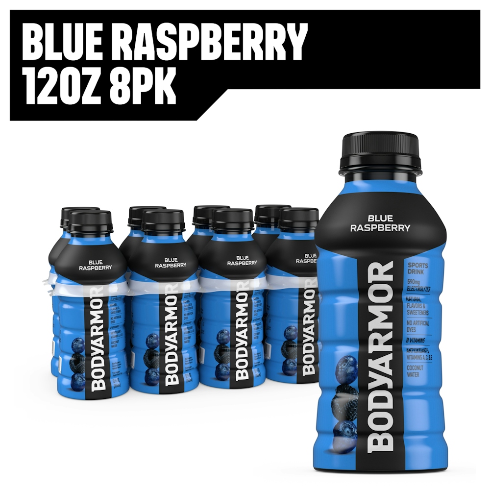 Body Armor Blue Raspberry Sports Drink - 8pk/12 Fl Oz Bottles — UPC ...