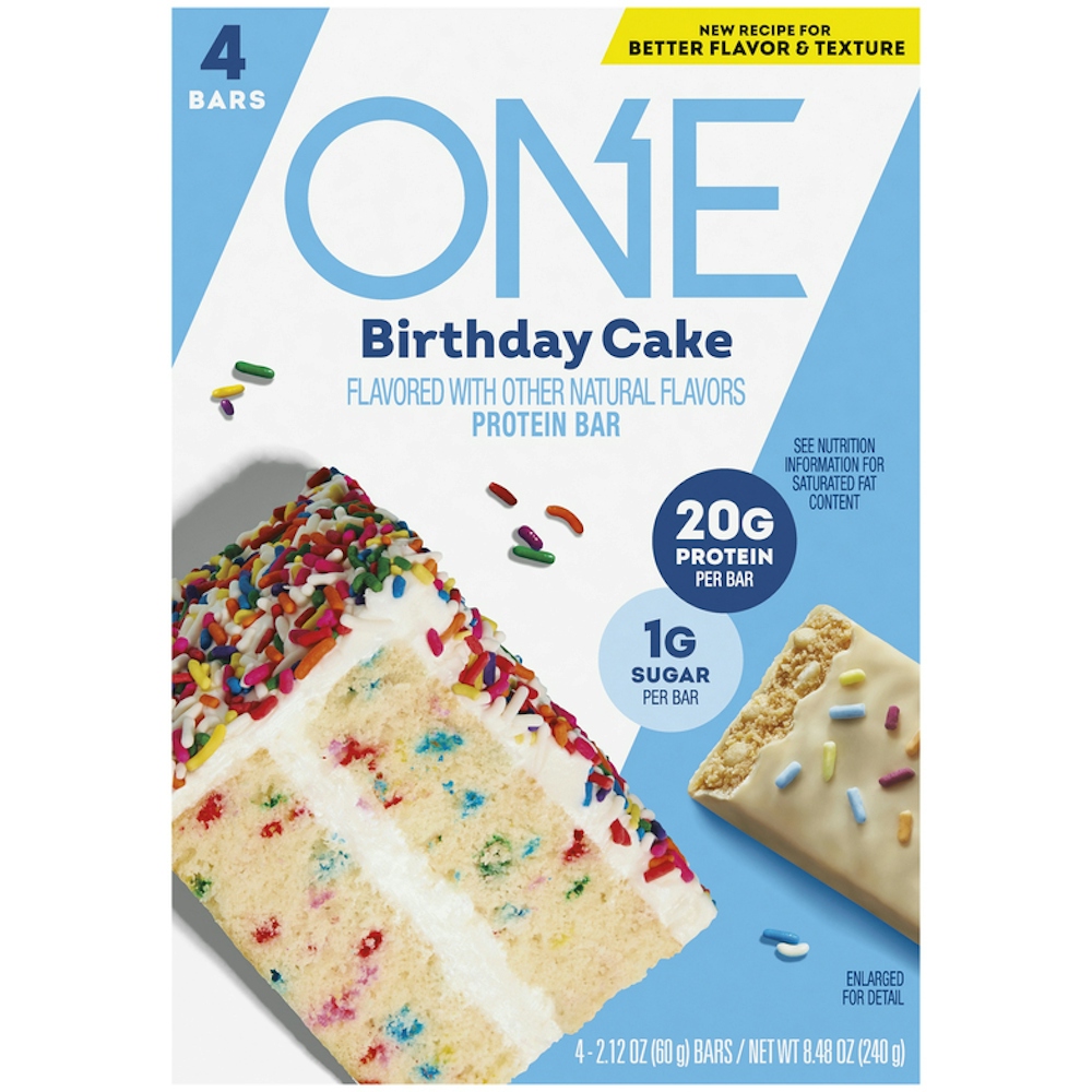 Photo of One Bar Birthday Cake Protein Bars 4ct