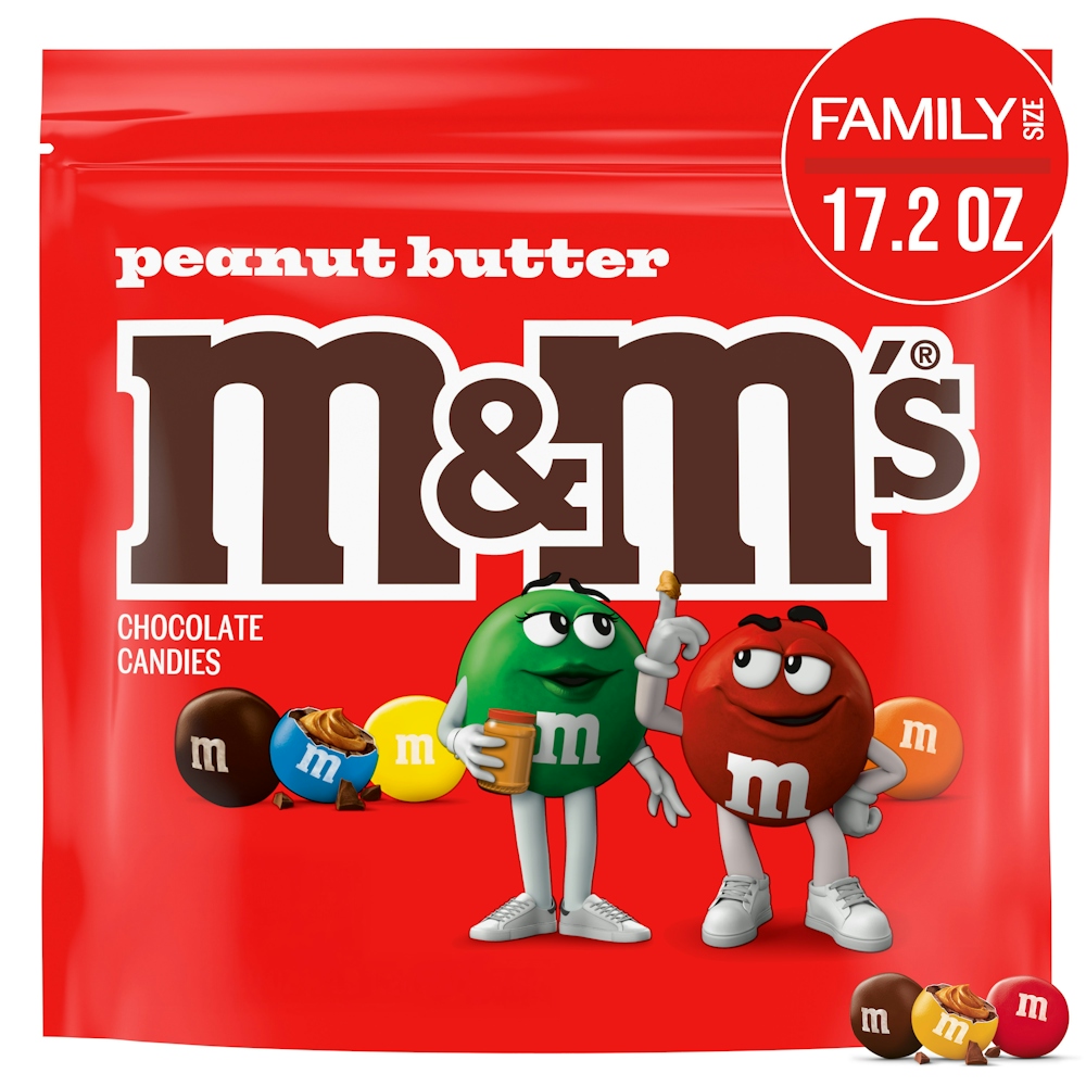 Photo of M&M's Peanut Butter Milk Chocolate Candies Family Size
