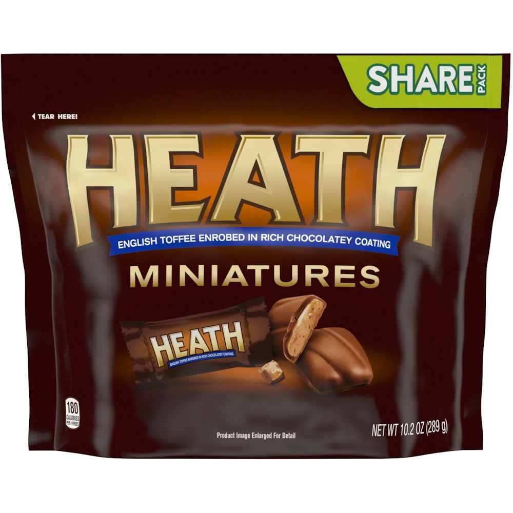 Photo of Heath Milk Chocolate English Toffee Bar Miniatures Share Pack