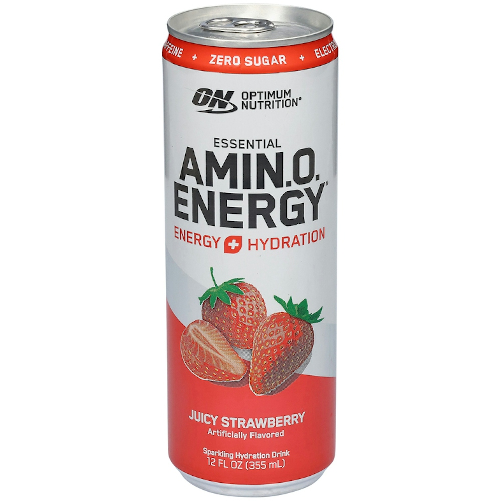 Photo of Optimum Nutrition Essential Amino Energy + Electrolytes Sparkling Hydration Drink Juicy Strawberry