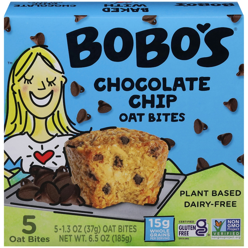 Bobo's Chocolate Chip Oat Bites Gluten Free 5 Bars 6.5 Oz