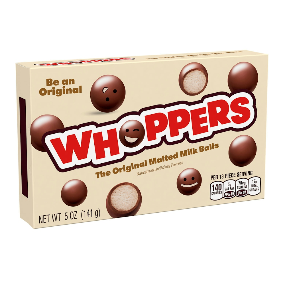 Photo of Whoppers Hershey's The Original Malted Milk Balls Theater Box, 5 Ounce