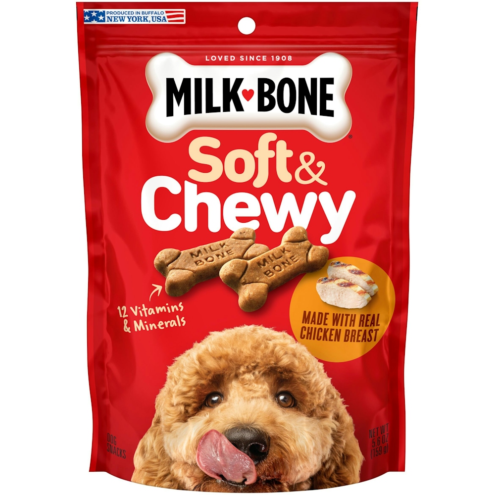 Milk-Bone Soft & Chewy Chicken Recipe Dog Snacks - 5.6 Ounce