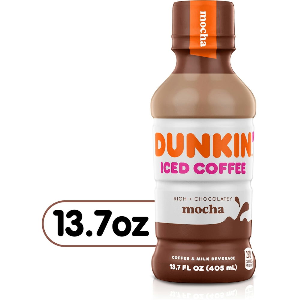 Photo of Dunkin' Donuts Mocha Iced Coffee Bottle, 13.7 Fl Oz