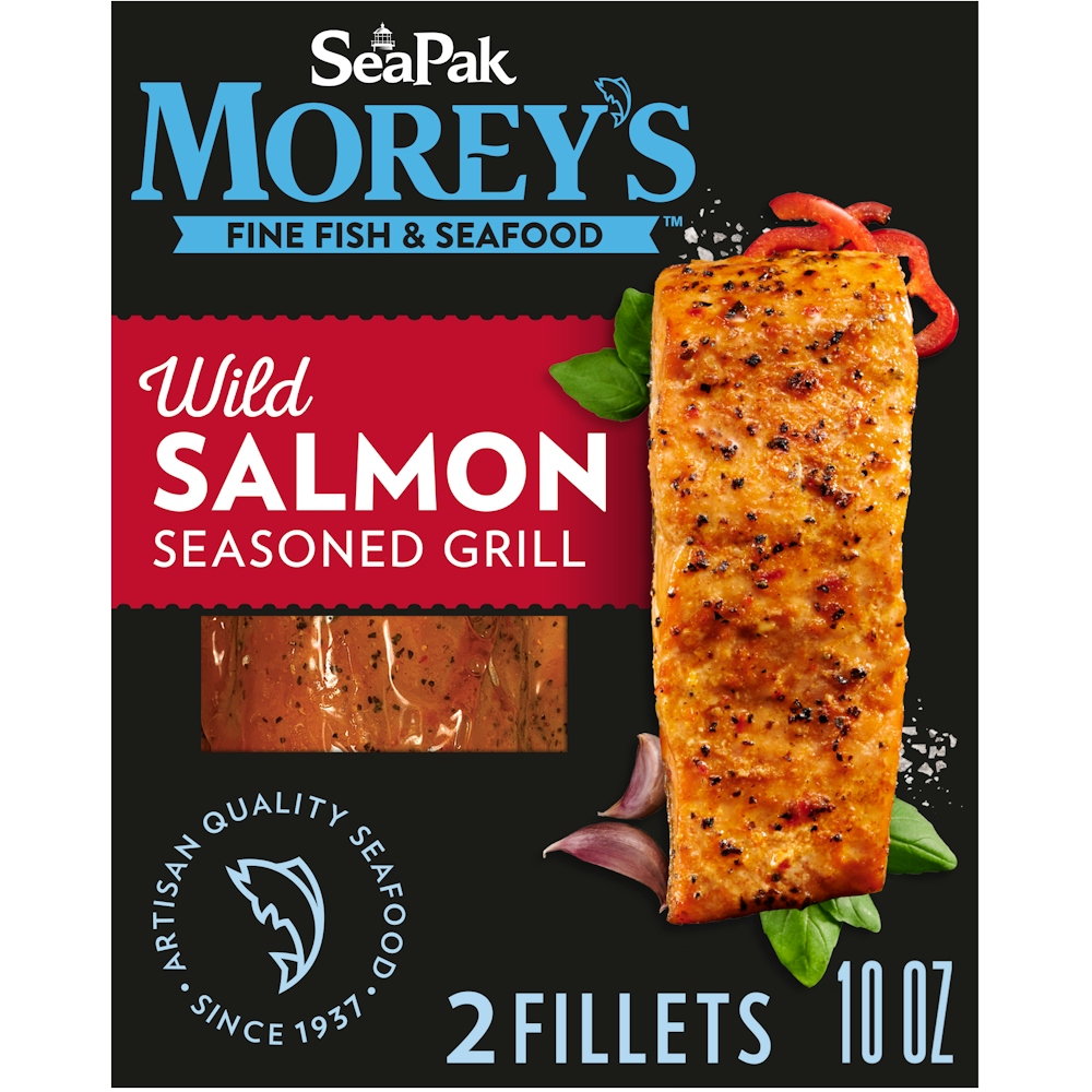 Photo of SeaPak Morey's Salmon Fillets, Seasoned Grill, Wild