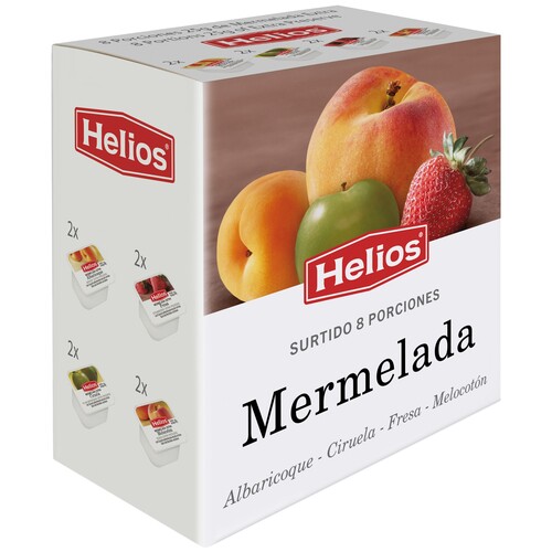 MERMELADA SURTIDAS HELIOS CAJA 8X25gr