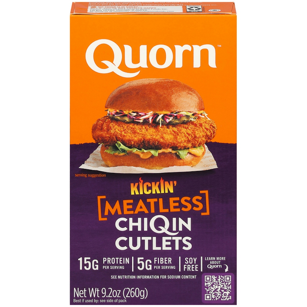 Quorn Kickin’ Meatless ChiQin Cutlets — UPC 833735003189 — Go-UPC