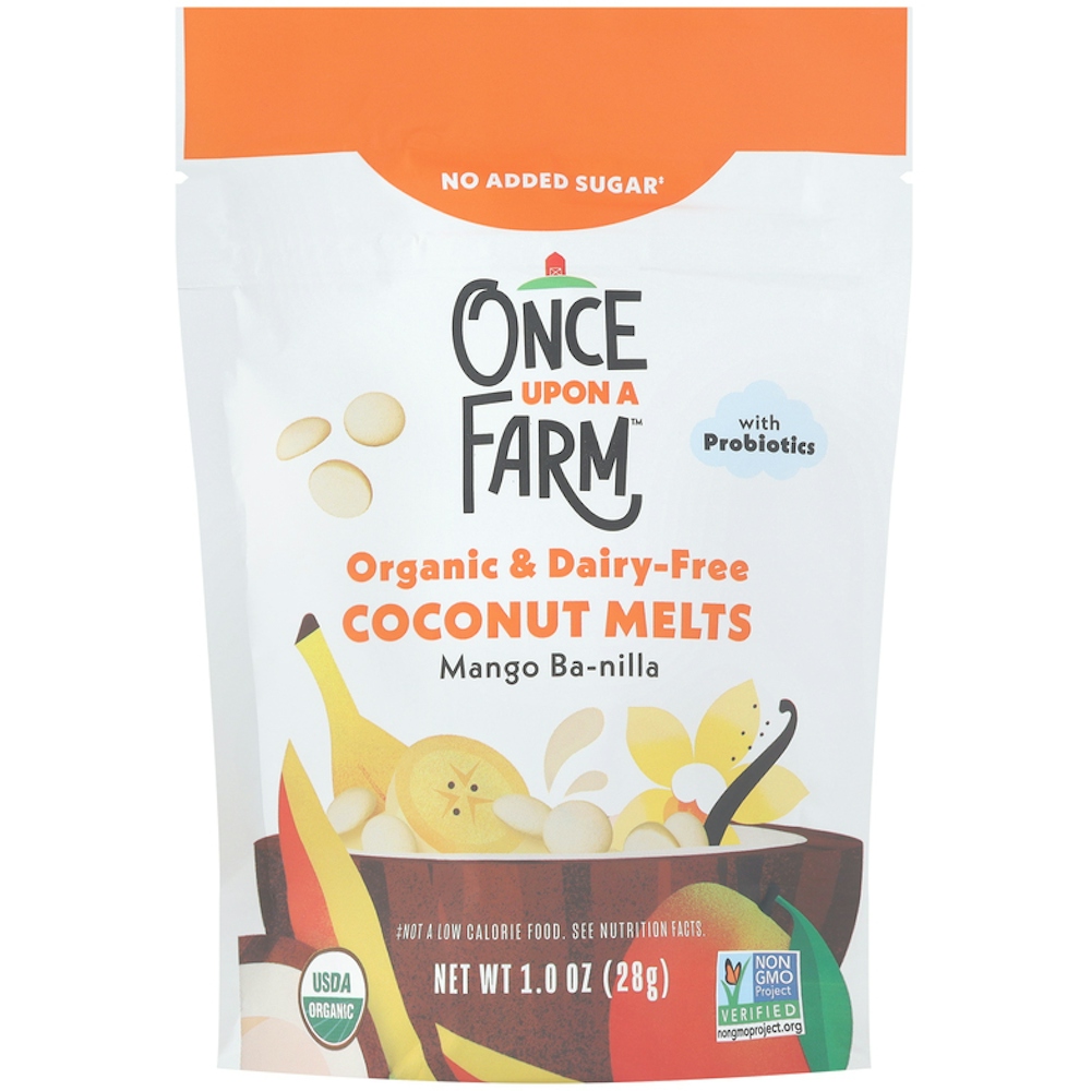 Once Upon a Farm Organic & Dairy-Free Mango Ba-nilla Coconut Melts