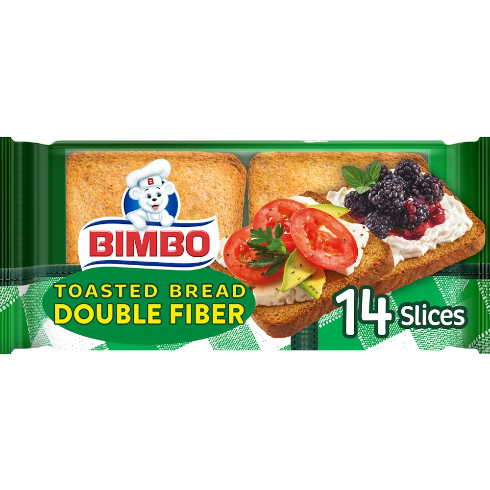 Photo of Bimbo Toasted Bread, Double Fiber