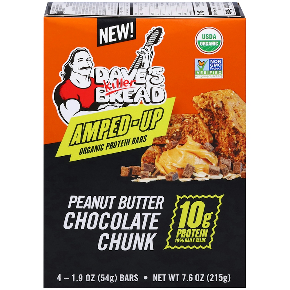 Photo of Dave's Killer Bread Protein Bars, Organic, Peanut Butter Chocolate Chunk, Amped Up