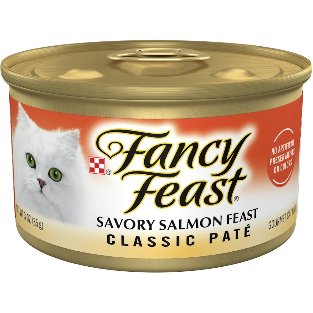 Fancy Feast Savory Salmon Classic Pate Gourmet Cat Food - 3 Ounce