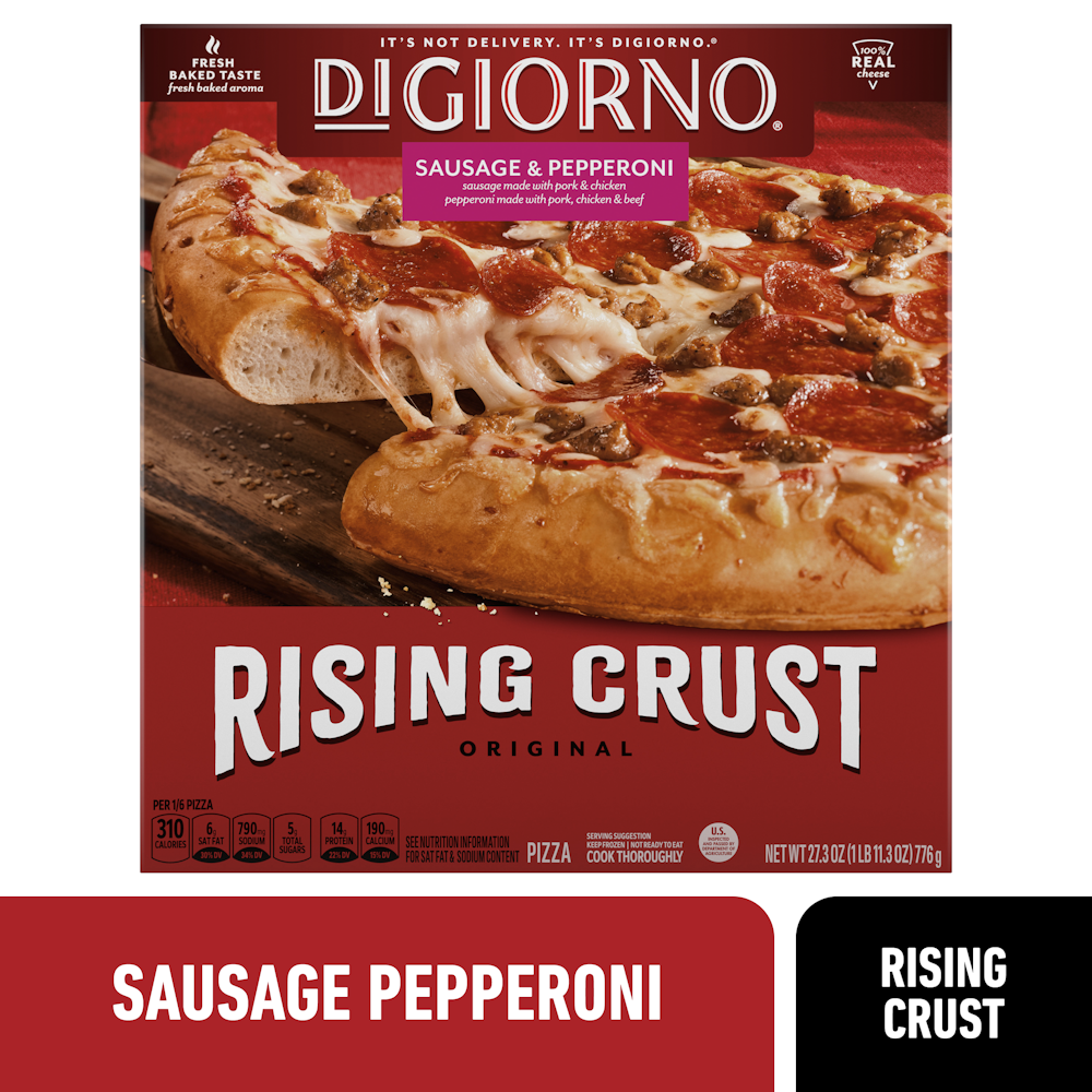 Photo of DiGiorno Rising Crust Sausage Pepperoni Frozen Pizza