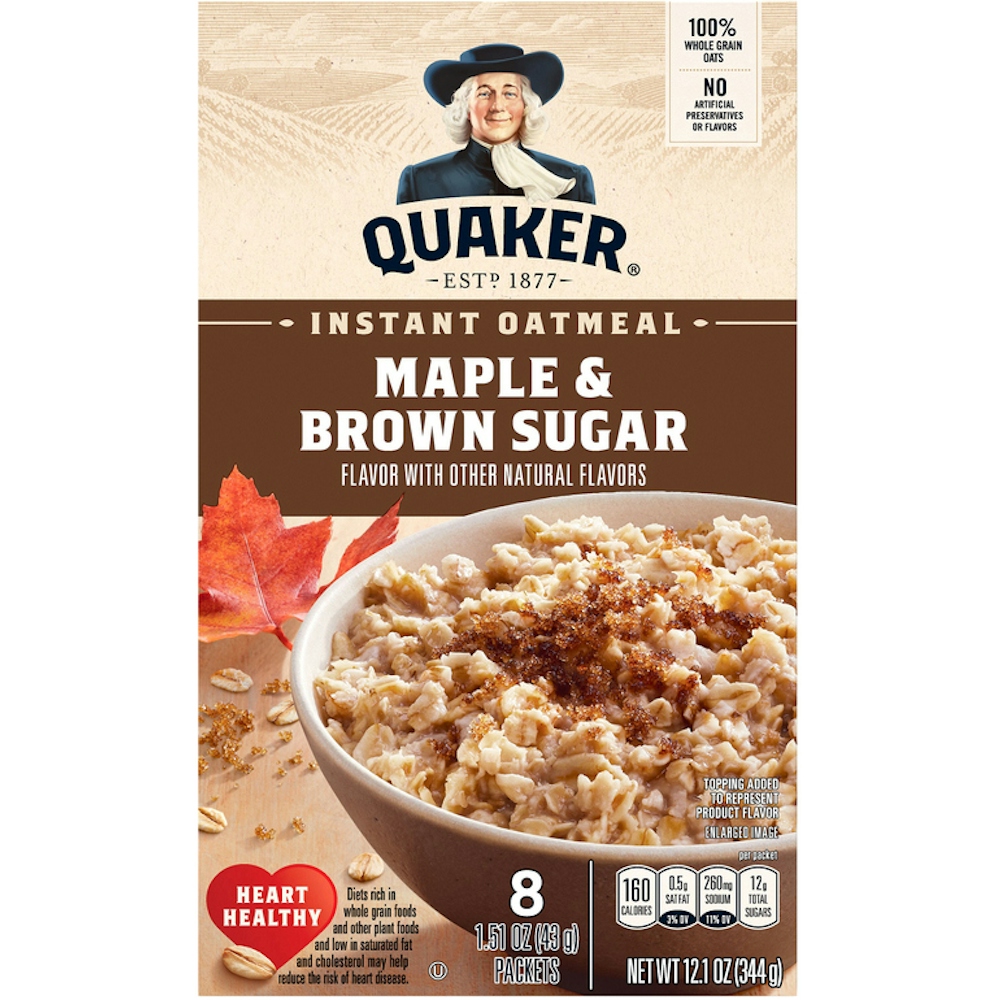 Photo of Quaker Instant Oatmeal Maple Brown Sugar 8ct
