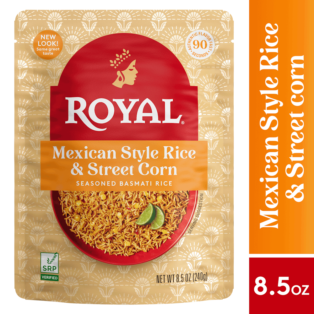 Mexican Style Rice & Street Corn Flavored Basmati Rice, Mexican Style Rice & Street Corn