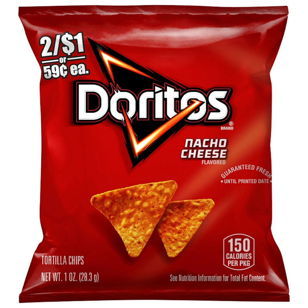 Doritos Tortilla Chips Nacho Cheese Flavored - 1 Ounce