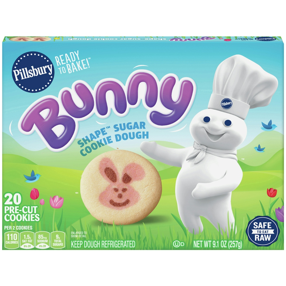 Photo of Pillsbury Cookie Dough, Shape Sugar, Pre Cut, Bunny 9.1 Oz