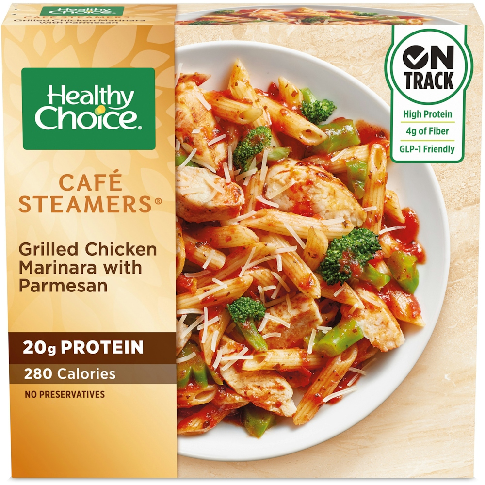 Photo of Healthy Choice Cafe Steamers Grilled Chicken Marinara With Parmesan, Frozen Meal, 9.5 Oz