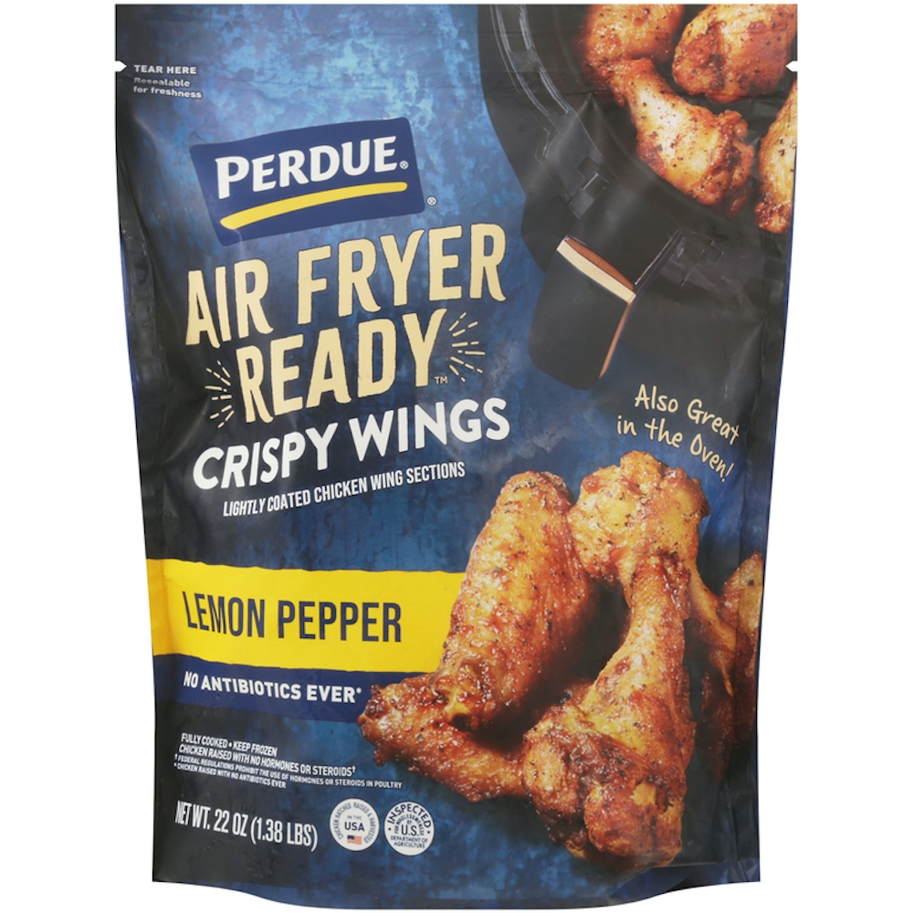 Perdue Air Fryer Ready Lemon Pepper Crispy Chicken Wings, 22 Oz