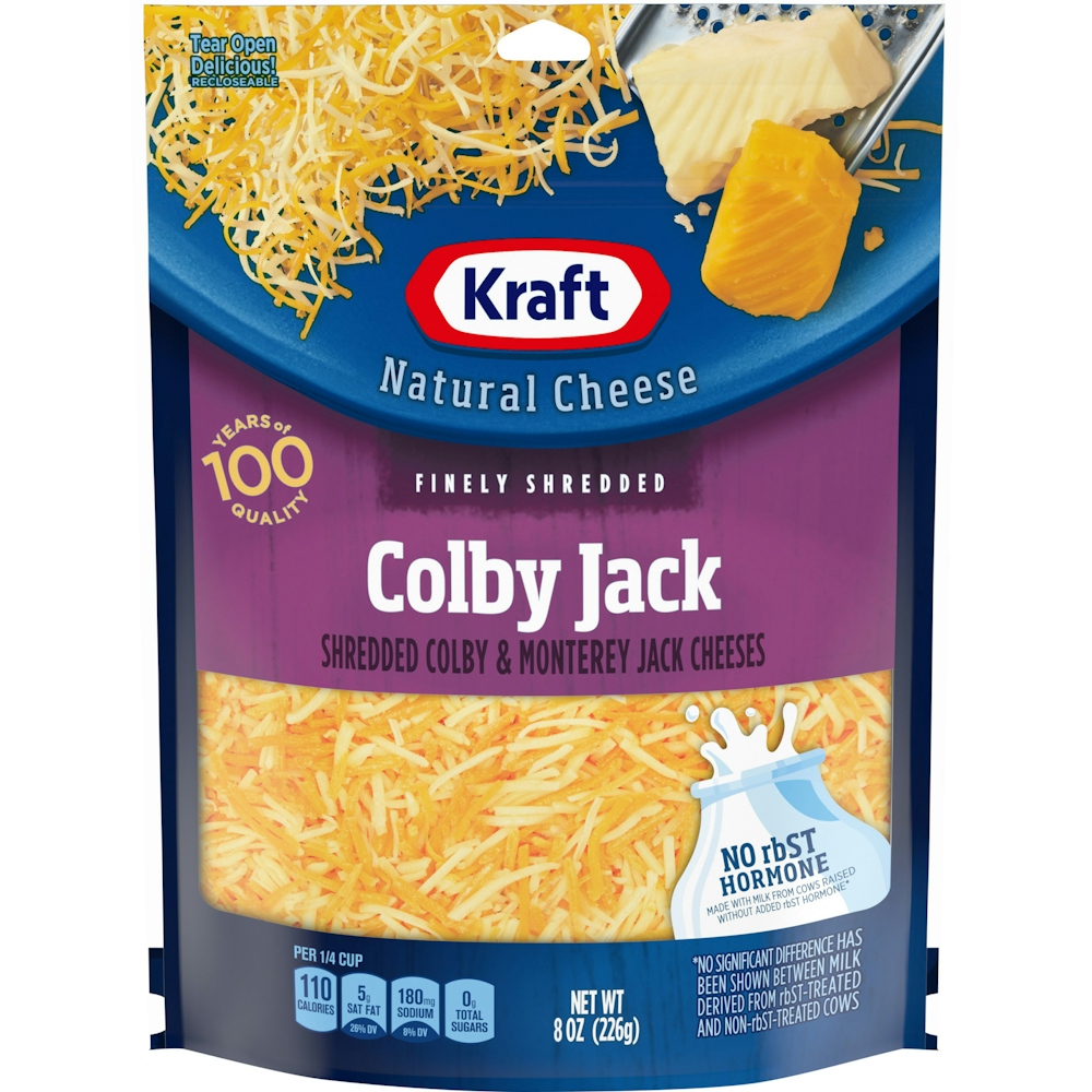 Photo of Kraft Natural Finely Shredded Colby And Monterey Jack Cheese - 8oz