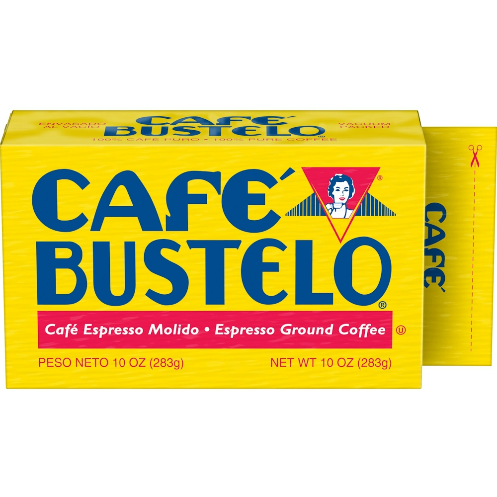 Photo of Cafe Bustelo Café Espresso Style Dark Roast Ground Coffee, Vacuum-Packed 10 Oz. Brick