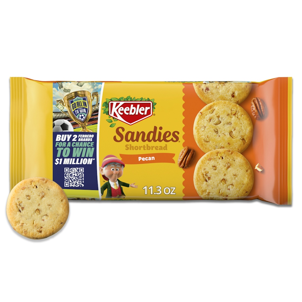 Photo of Keebler Sandies Cookies, Pecan, Shortbread, 11.3 Ounce