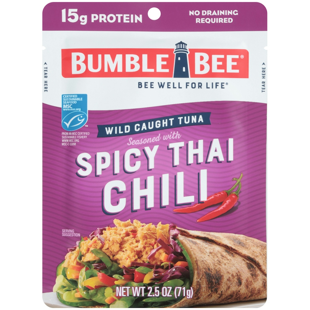 Bumble Bee Seafoods Wild Caught Tuna Seasoned With Spicy Thai Chili 2.5 Oz. Pouch