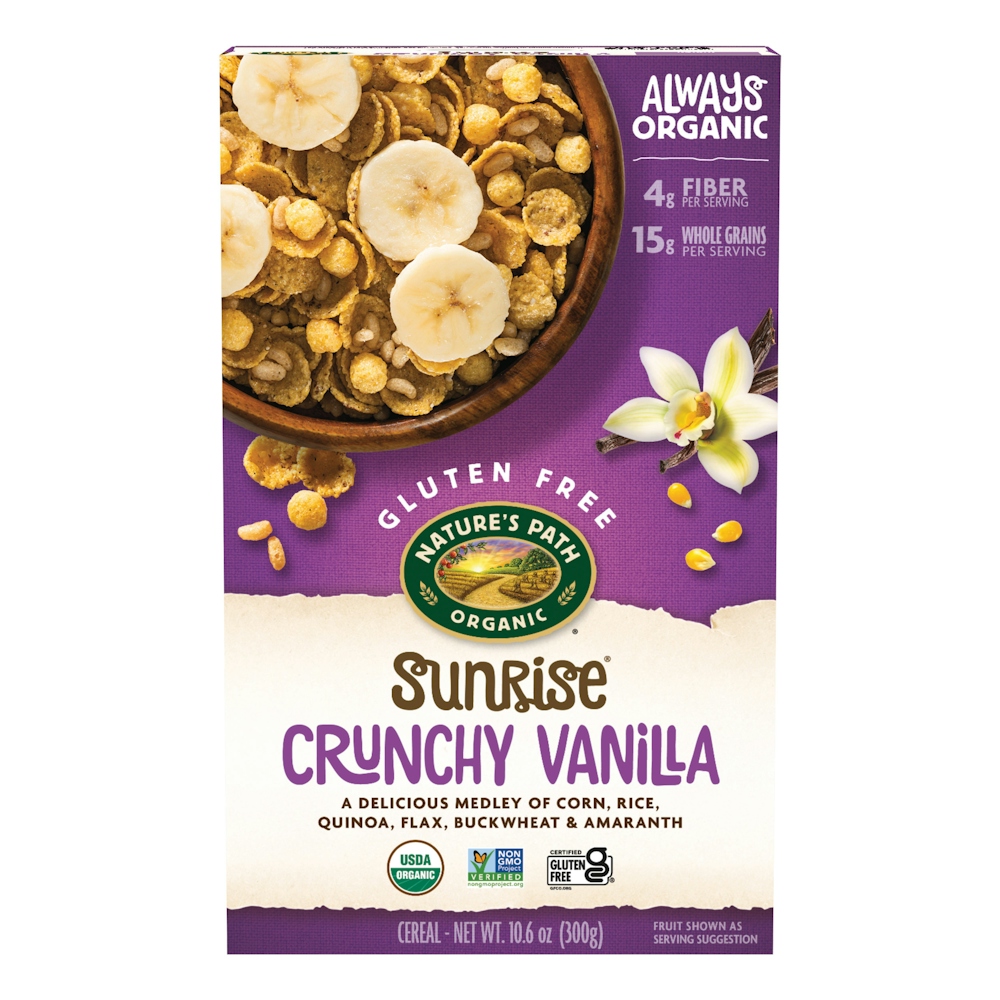 Nature's Path Organic Gluten Free Sunrise Crunchy Vanilla Cereal