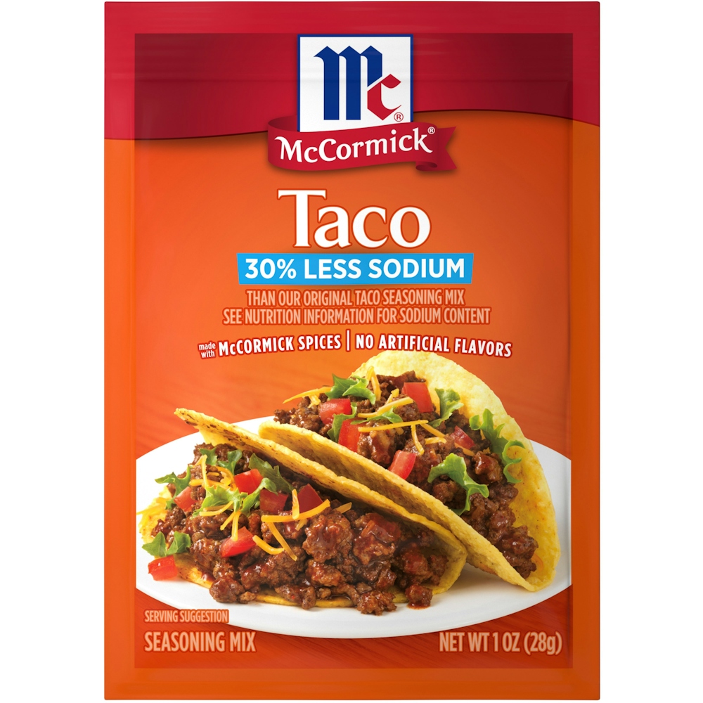 McCormick Taco Seasoning Mix 30% Less Sodium - 1oz