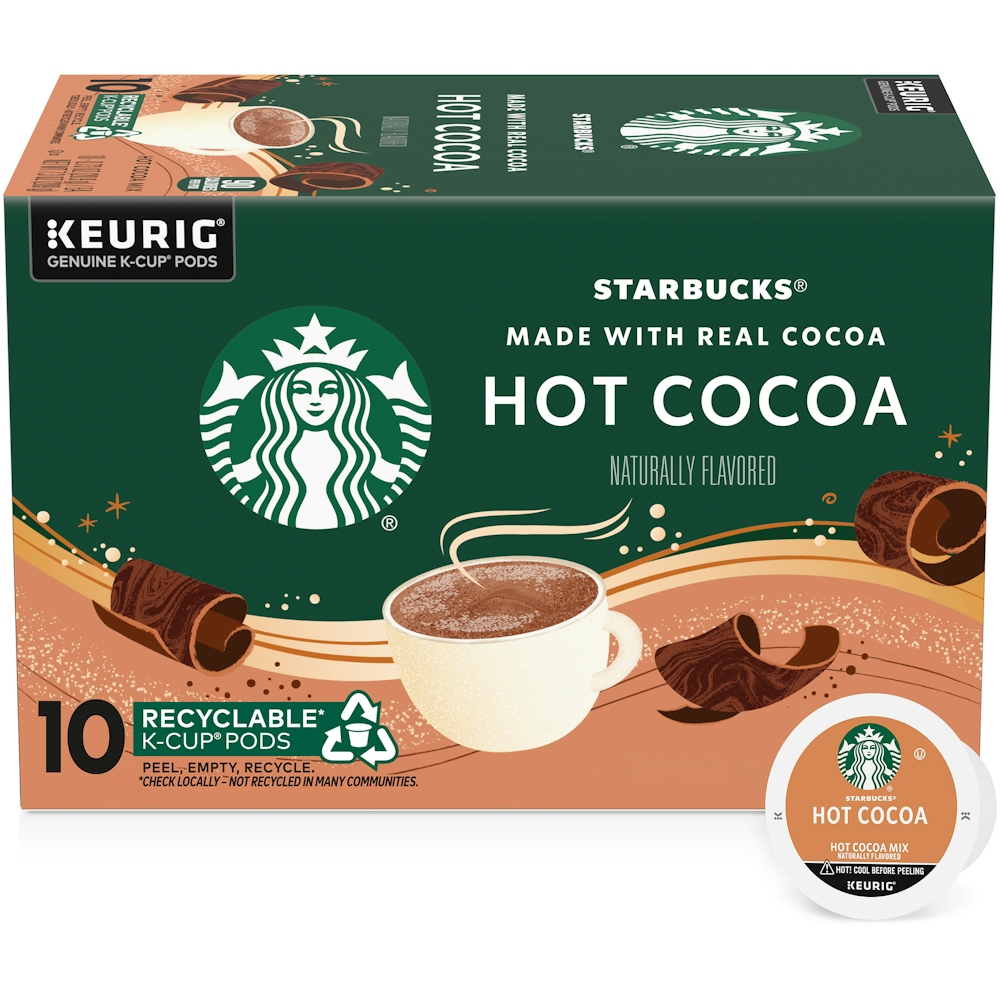 Photo of Starbucks Classic Hot Cocoa Mix K Cup Pods 10 Ct Box
