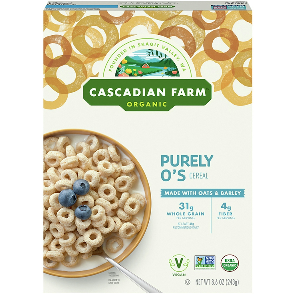 Cascadian Farm Cereal - Organic - Purely Os - 8.6 Oz - Case Of 12