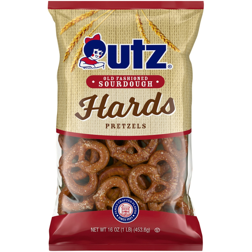 Utz Pretzels, Sourdough, Old Fashioned, Hards