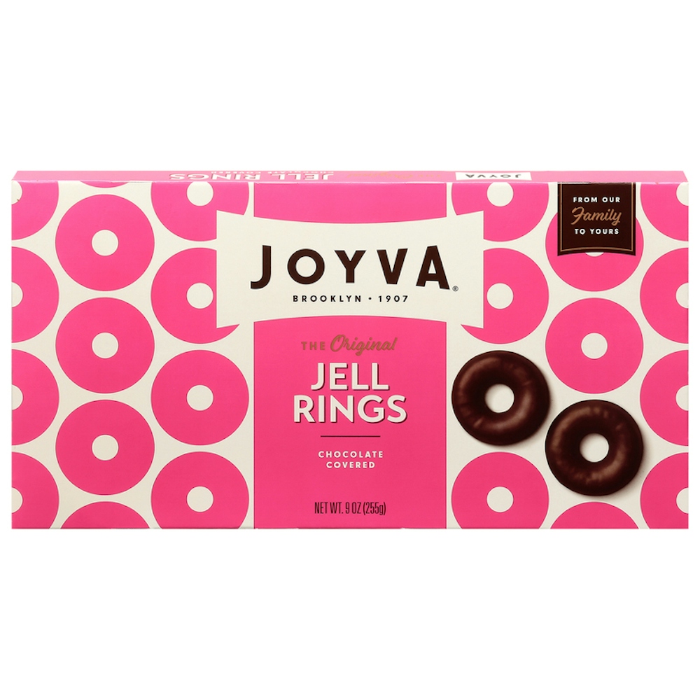 Joyva Chocolate Covered Ring Jells, Raspberry — UPC 41795000738 — Go-UPC
