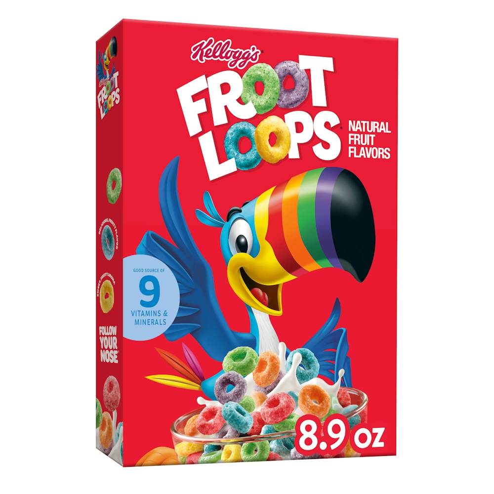Froot Loops Cereal, Natural Fruit Flavors, Sweetened, Multigrain