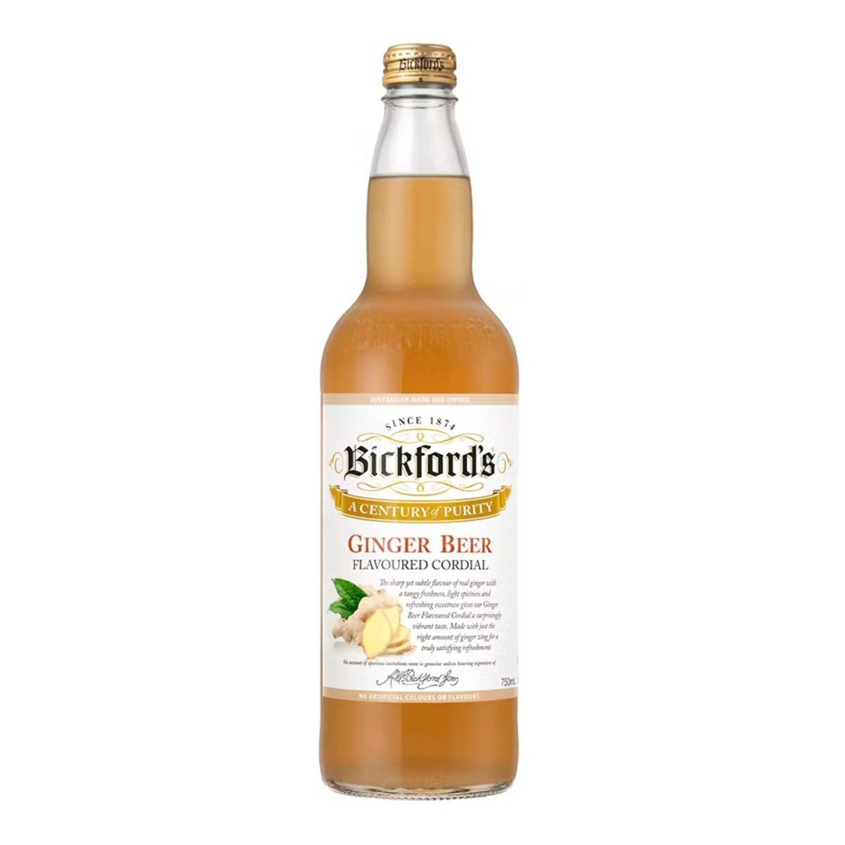Photo of Bickford's Ginger Beer Flavoured Cordial, 750ml