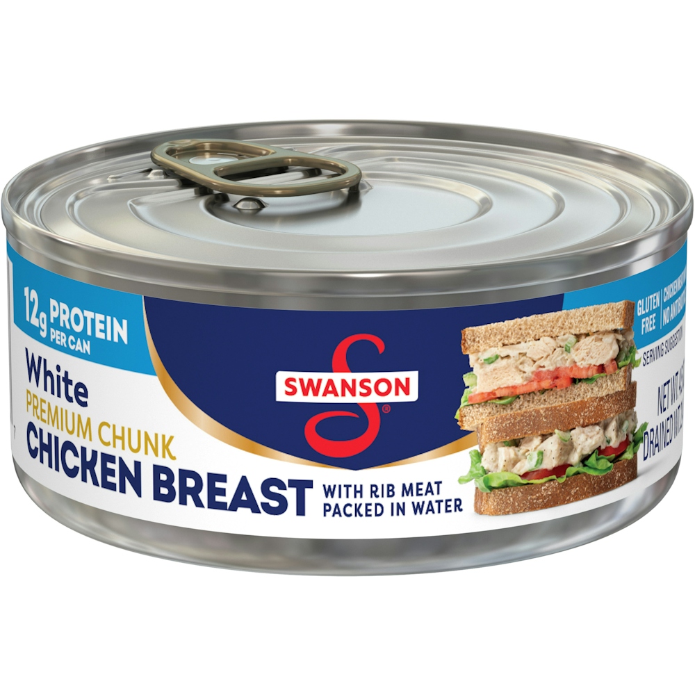 Photo of Swanson White Premium Chunk Canned Chicken Breast In Water, 4.5 OZ Can
