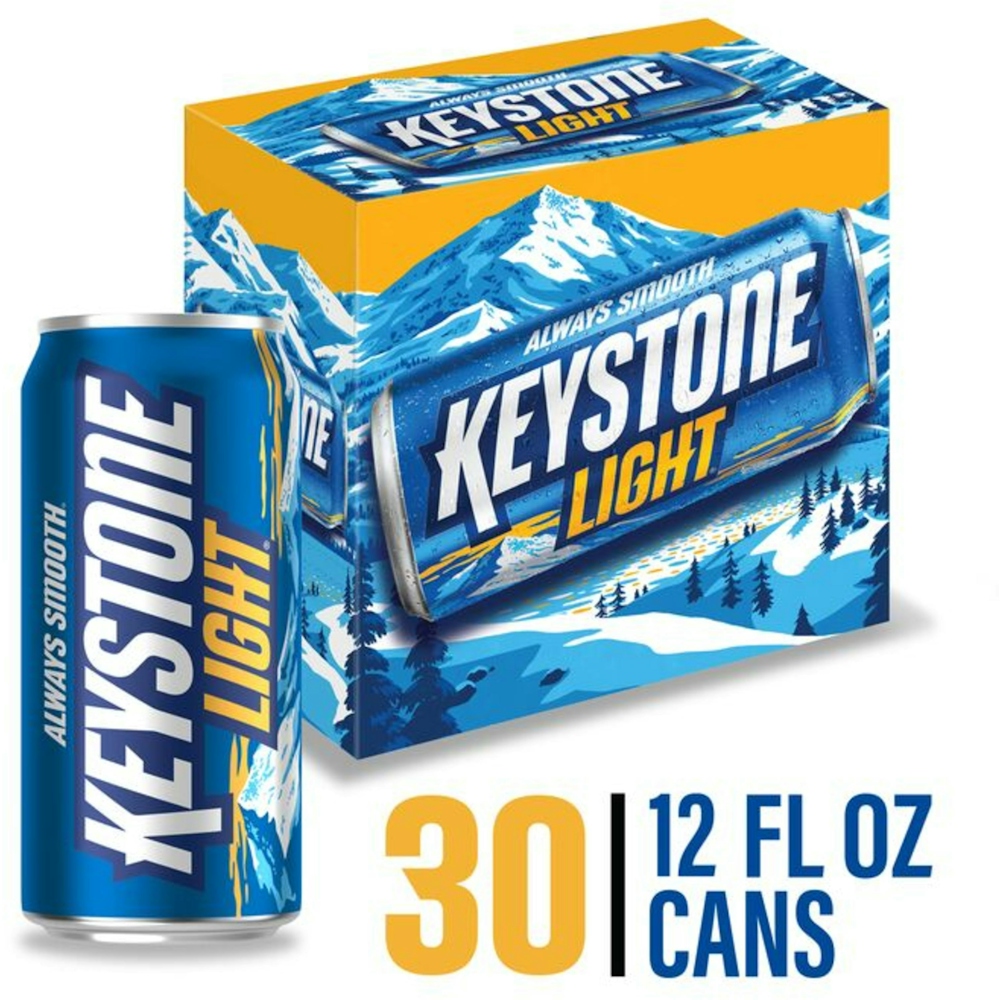 Photo of Keystone Light Lager Beer, 30 Pack, 12 Fl. Oz. Cans, 4.1% ABV
