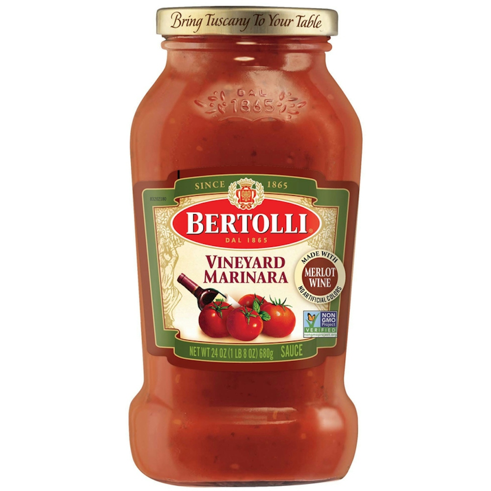 Photo of Bertolli Vineyard Marinara With Merlot Wine Pasta Sauce 24oz Jar