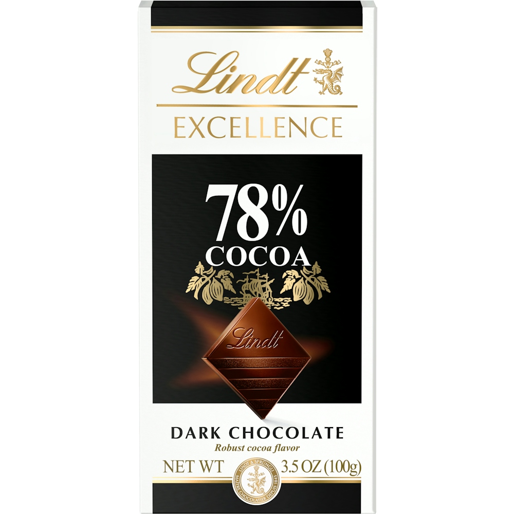Photo of Lindt Chocolate Bar Excellence 78% Cocoa Dark Chocolate, 3.5 Oz