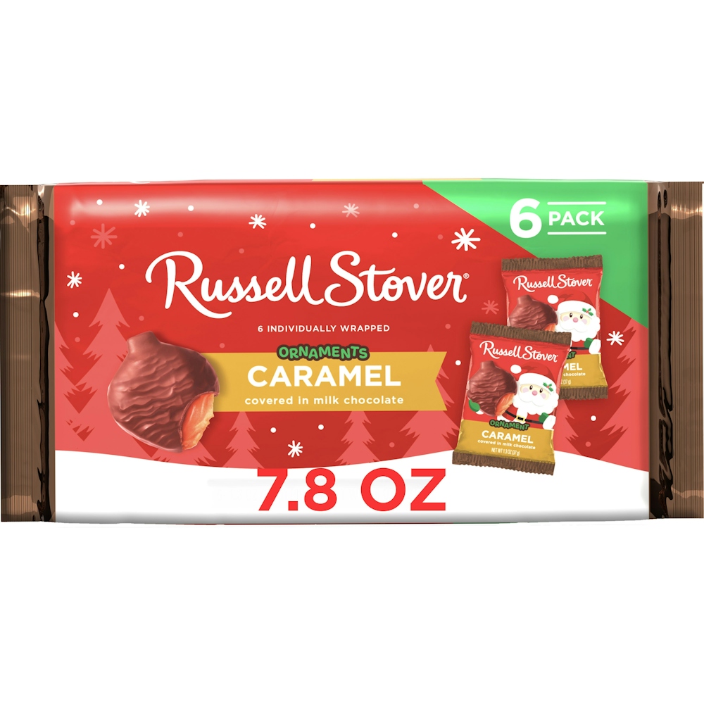 Caramel Ornaments Covered in Milk Chocolate, Caramel Ornaments