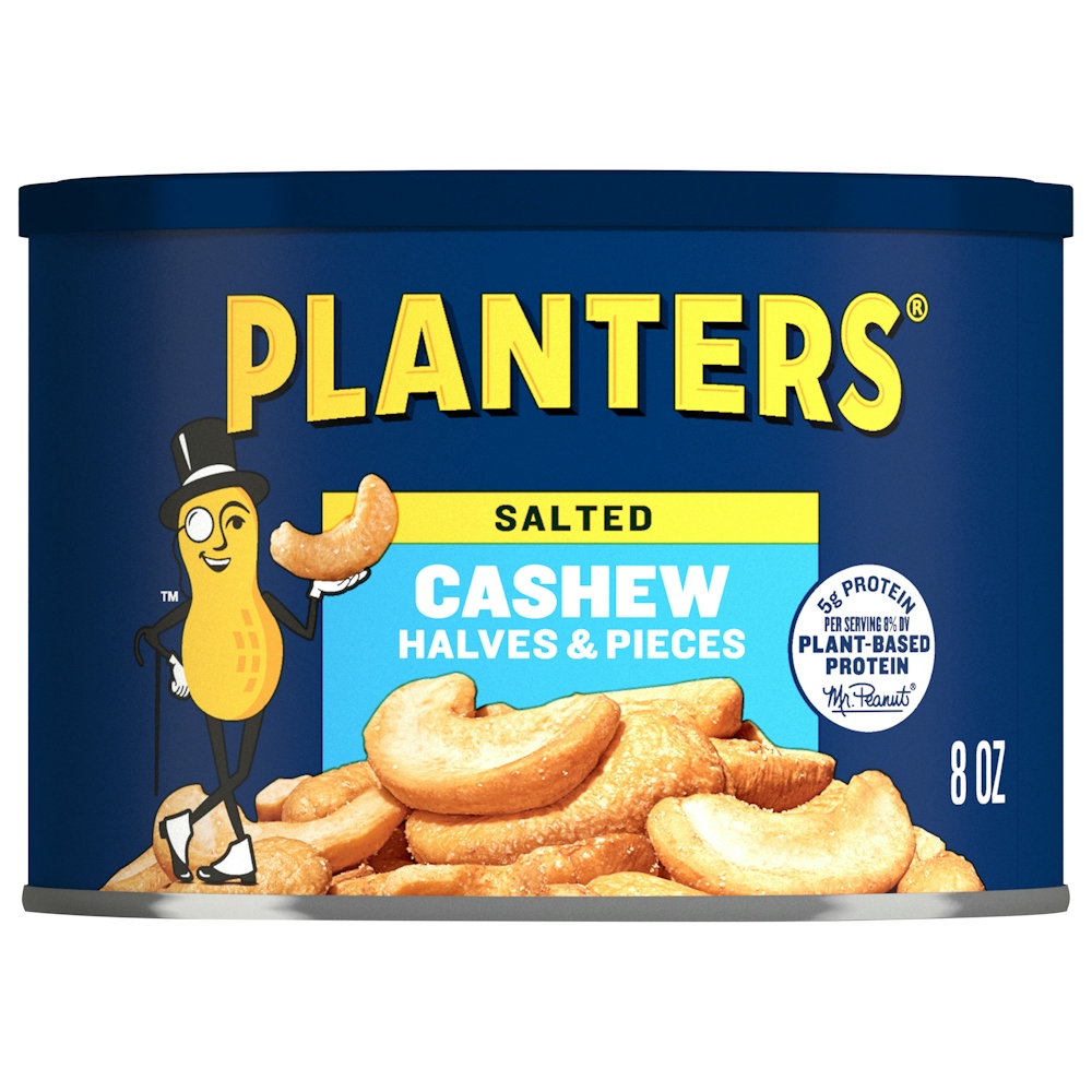 Planter’s Salted Halves & Pieces Cashew – 8 Ounce