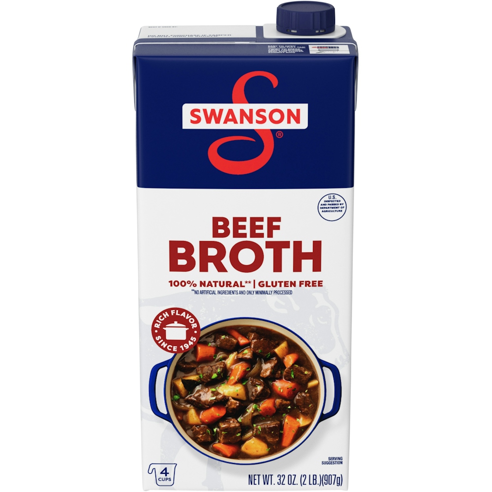 Photo of Swanson 100% Natural Beef Broth, 32 Oz Carton