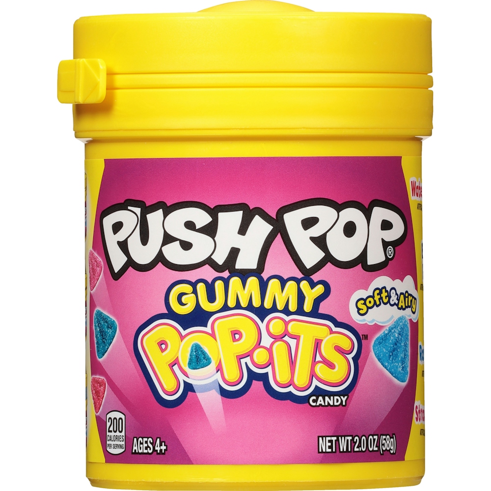 Photo of Push Pop Bazooka Gummy Its Candy 2oz - 8ct